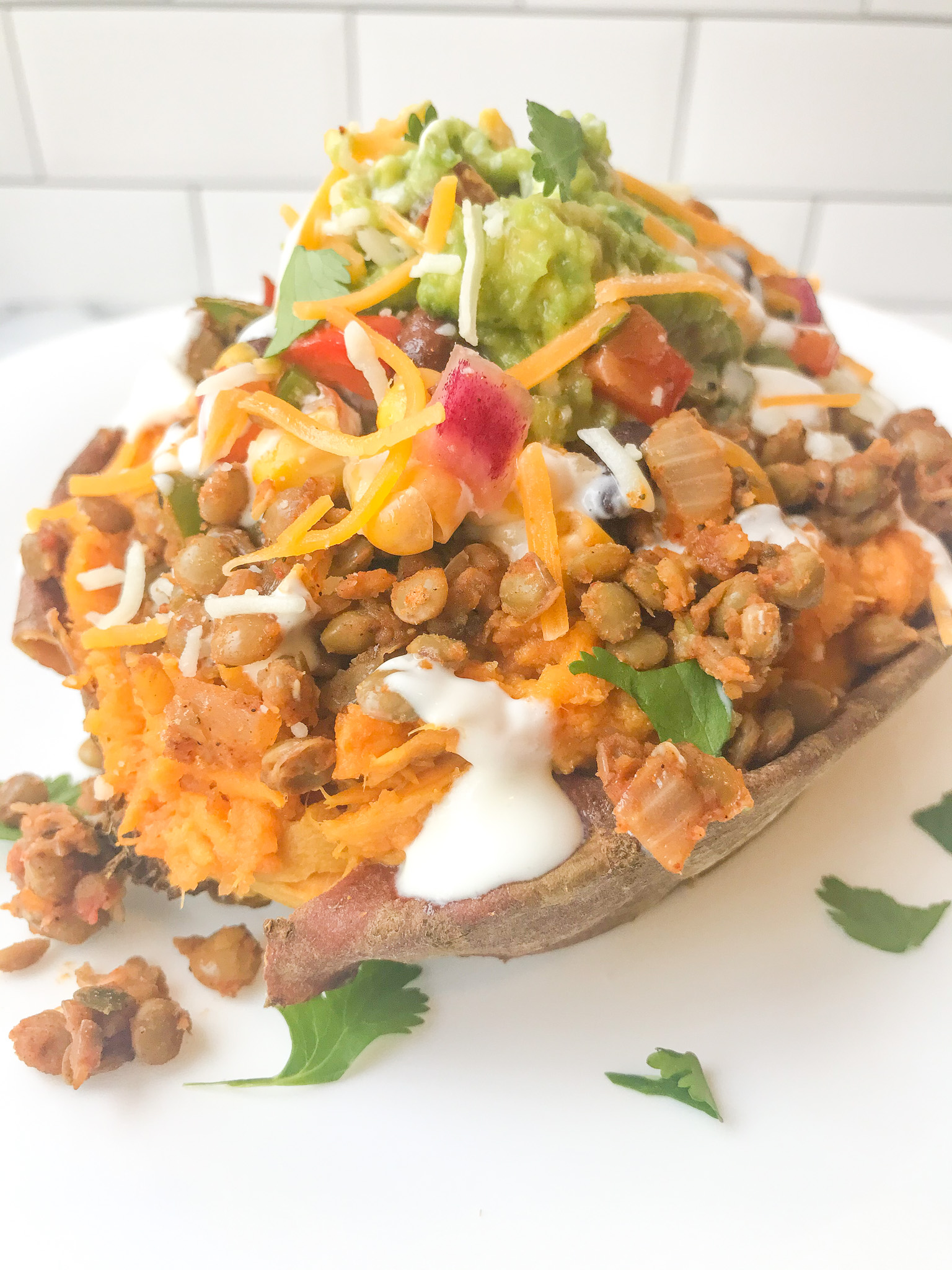 Vegetarian Taco Sweet Potatoes – Life Above the Cafe